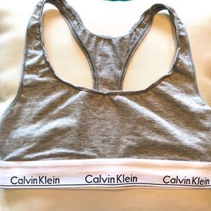 Grey Calvin Klein bra